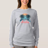 Aruba Island Design (Version 2) - Basic Long Sleev T-Shirt (Vorderseite)