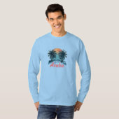 Aruba Island Design (Version 2) - Basic Long Sleev T-Shirt (Vorne ganz)