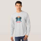 Aruba Island Design (Version 2) - Basic Long Sleev T-Shirt (Vorne ganz)