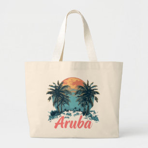 Aruba Island Design (Version 2) - Jumbo-Tasche Jumbo Stoffbeutel