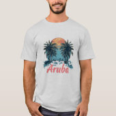 Aruba Island Design (Version 2) - Men's Basic T-Sh T-Shirt (Vorderseite)