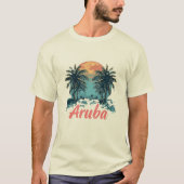 Aruba Island Design (Version 2) - Men's Basic T-Sh T-Shirt (Vorderseite)