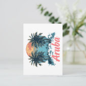 Aruba Island Design (Version 2) - Postkarte (Stehend Vorderseite)
