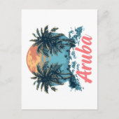 Aruba Island Design (Version 2) - Postkarte (Vorderseite)