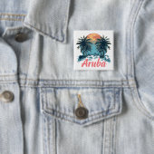 Aruba Island Design (Version 2) - Square Button (Beispiel)
