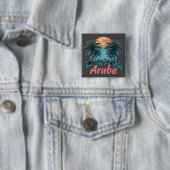 Aruba Island Design (Version 2) - Square Button (Beispiel)
