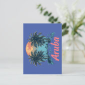 Aruba Island Design (Version 2) - Standard Postcar Postkarte (Stehend Vorderseite)