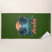 Aruba Island Design (Version 2) - Strandtuch (Vorderseite)
