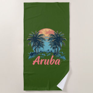 Aruba Island Design (Version 2) - Strandtuch