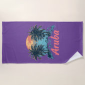 Aruba Island Design (Version 2) - Strandtuch (Vorderseite)