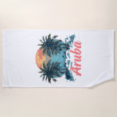 Aruba Island Design (Version 2) - Strandtuch (Vorderseite)