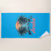 Aruba Island Design (Version 2) - Strandtuch (Vorderseite)