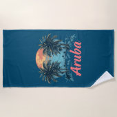 Aruba Island Design (Version 2) - Strandtuch (Vorderseite)