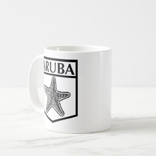 Aruba Island Design - White 11 oz Classic Tasse (Vorderseite Links)