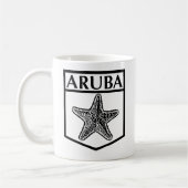 Aruba Island Design - White 11 oz Classic Tasse (Links)