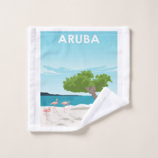 Aruba Island Travel Flamingo | Familie Flamingo Waschlappen