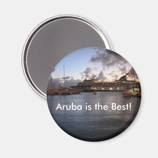 Aruba ist das Beste! Magnet (Vorderseite/Rückseite)
