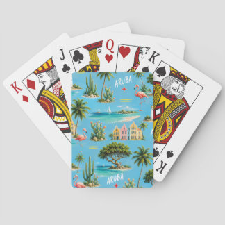 Aruba Karibik Insel Leuchtturm Reise Souvenir Spielkarten