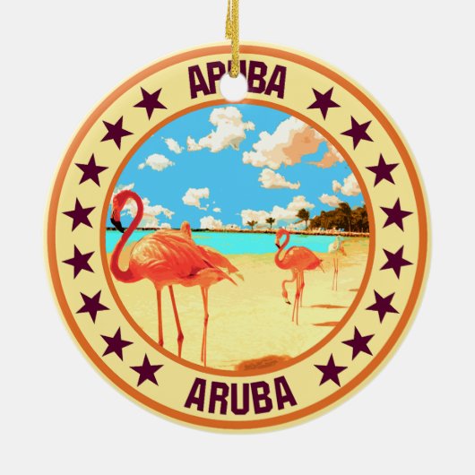 Aruba Keramik Ornament (Hinten)
