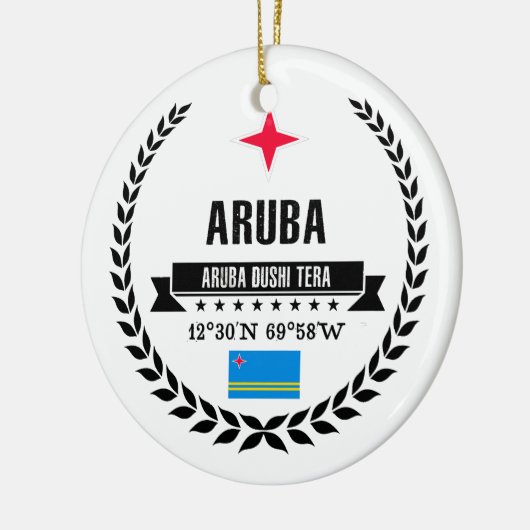Aruba Keramik Ornament (Links)