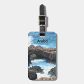 Aruba-Küste Gepäckanhänger (Vorderseite vertikal)