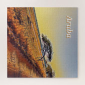Aruba Landschaft mit Divi Divi Trees Puzzle (Horizontal)