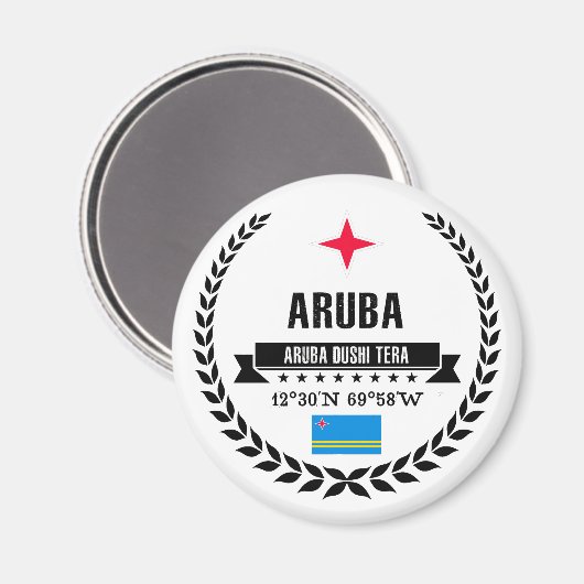 Aruba Magnet (Vorderseite/Rückseite)