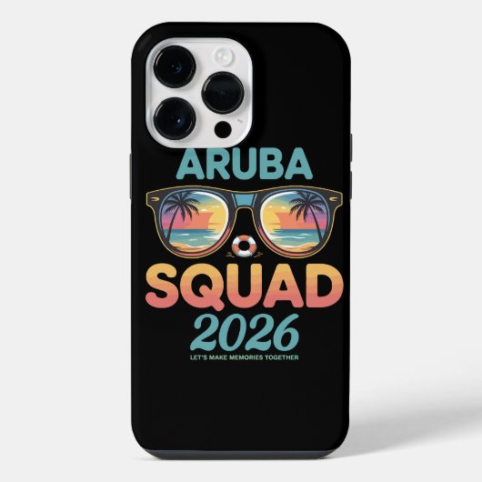Aruba-Mannschaft 2026 Retro iPhone Hülle (Rückseite)