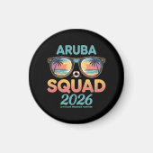 Aruba-Mannschaft 2026 Retro Magnet (Vorne)