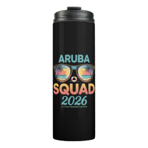Aruba-Mannschaft 2026 Retro Thermosbecher