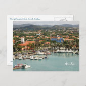 Aruba Marina Custom Postkarte (Vorne/Hinten)