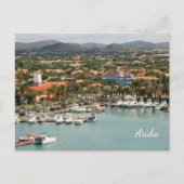 Aruba Marina Custom Postkarte (Vorderseite)