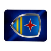 Aruba Mettalic Emblem Magnet (Horizontal)