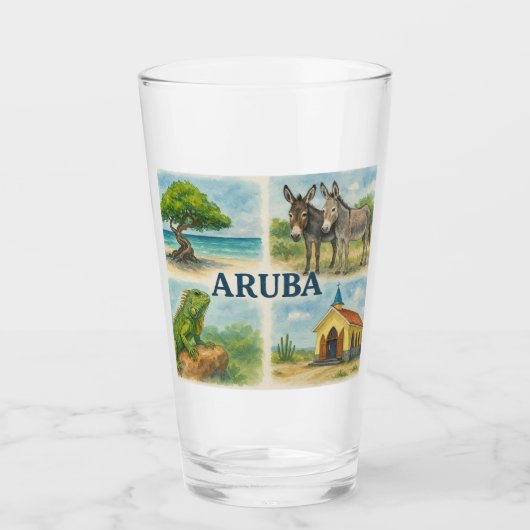 Aruba Multiview-Aquarell Glas (Vorderseite)