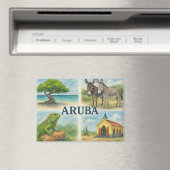 Aruba Multiview-Aquarell Magnet (In Situ (Geschirrspüler))