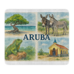 Aruba Multiview-Aquarell Schneidebrett