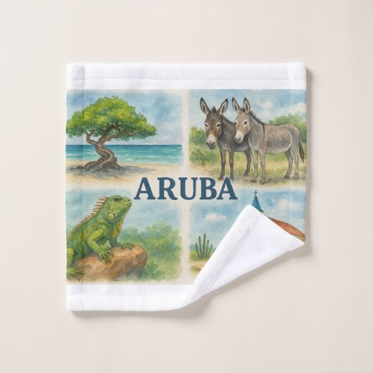 Aruba Multiview-Aquarell Waschlappen (Waschlappen)