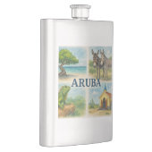 Aruba Multiview-Wasserfarbe Flachmann (Rechts)