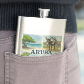 Aruba Multiview-Wasserfarbe Flachmann (Beispiel)