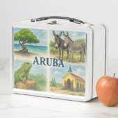 Aruba Multiview-Wasserfarbe Metall Brotdose (Beispiel)