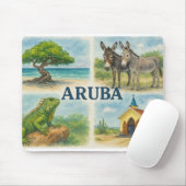 Aruba multiview watercolor mousepad (Mit Mouse)