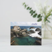 Aruba, Naturbecken Postkarte (Stehend Vorderseite)