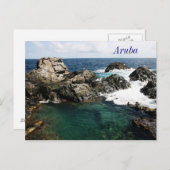 Aruba, Naturbecken Postkarte (Vorne/Hinten)