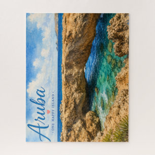 Aruba Naturbrücke Felsformation Karibik Puzzle