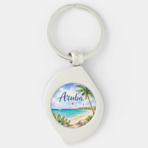 Aruba Niederländische Karibikinsel Reiseandenken Schlüsselanhänger