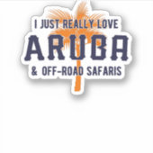 Aruba & Offroad Safaris Aufkleber (Vorderseite)