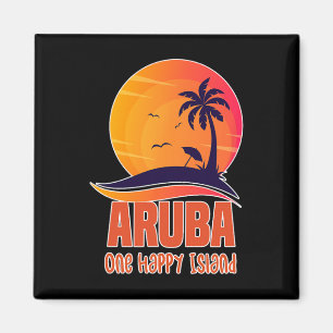 Aruba One Happy Island Schöner Sunset Beach Magnet