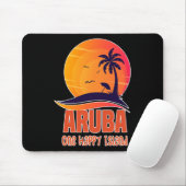 Aruba One Happy Island Schöner Sunset Beach Mousepad (Mit Mouse)