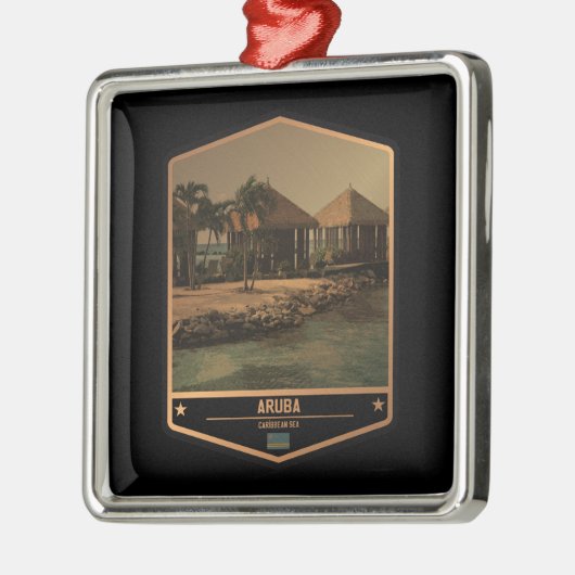 Aruba Ornament Aus Metall (Links)