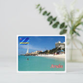 Aruba - Palm Beach - Postkarte (Stehend Vorderseite)